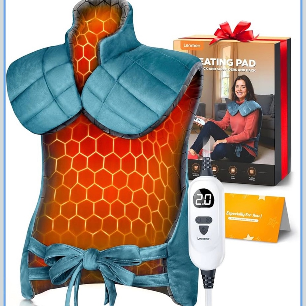 Graphene infused Heating Pad with 3X deeper pain relief